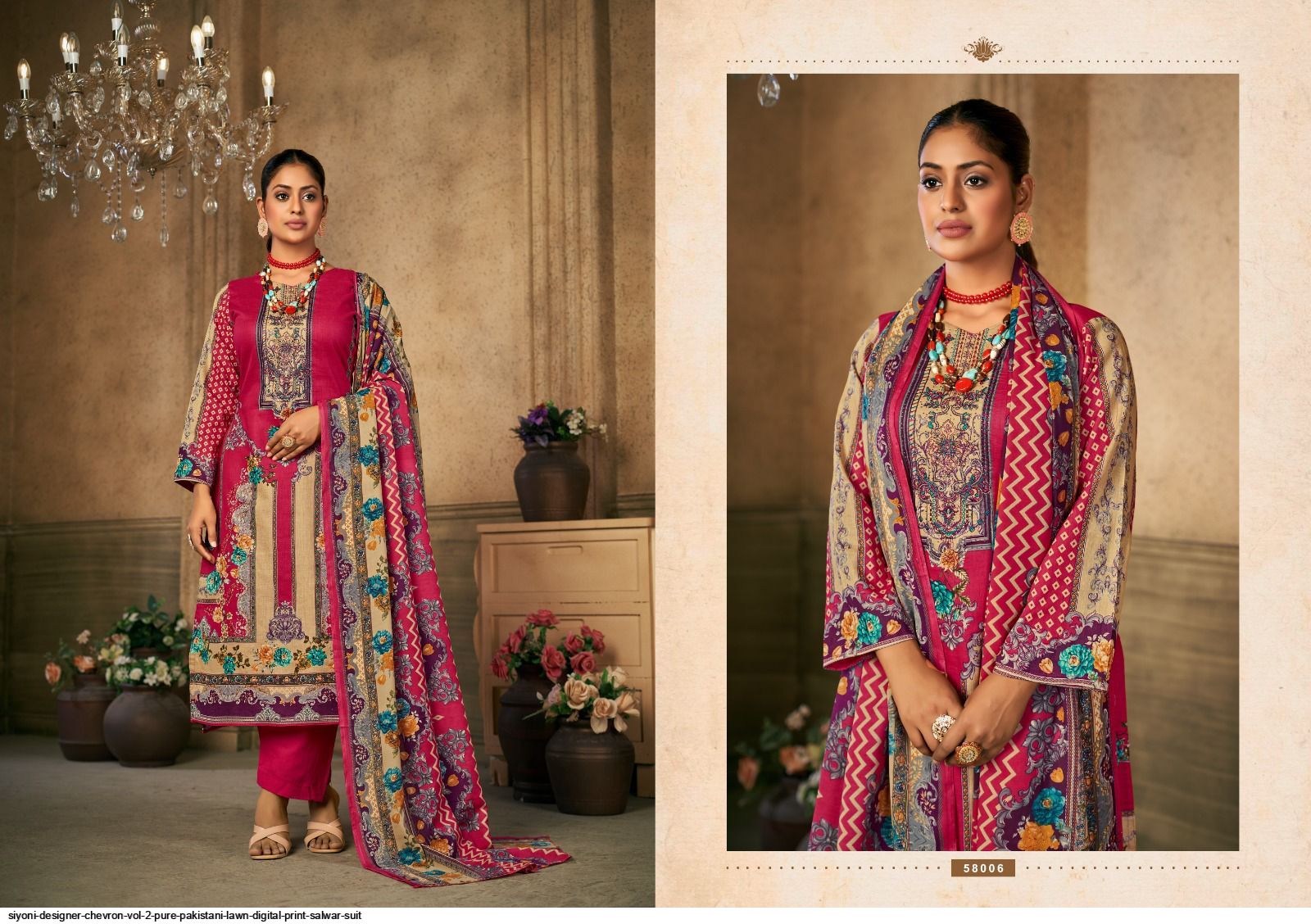 Seriner 159 Lawn cotton with digital Printed Pakistani suits collection