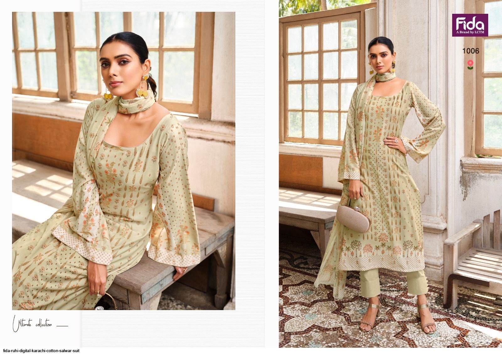 Georgette Karachi Style Salwar Suit, Color : Green at Best Price in Surat |  9up Creation