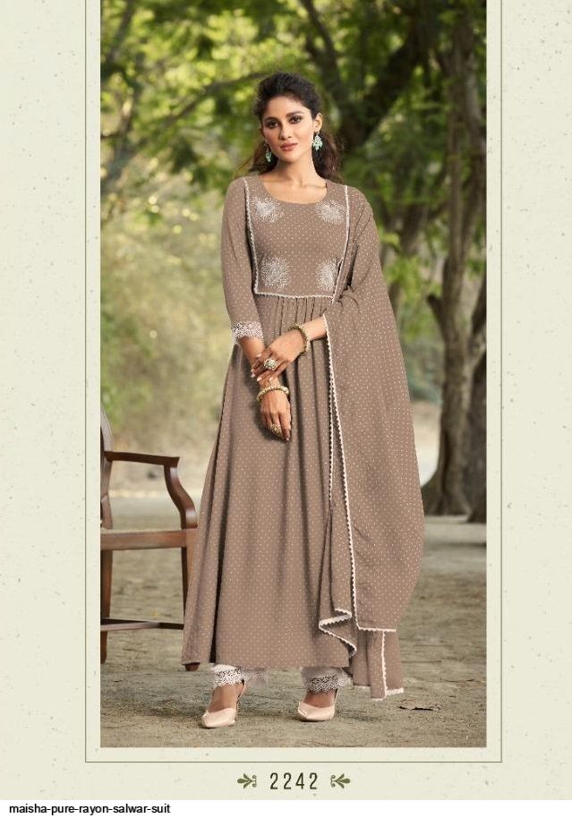 Buy Rayon Trendy Salwar Suit in Teal Online