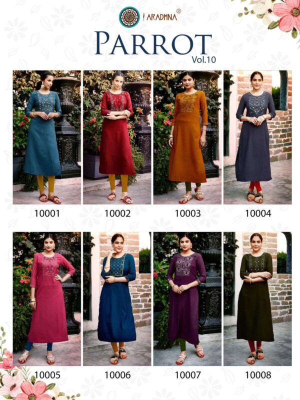 2023 05 26 17 14 38 parrot 10 aradhna fashion kurtis wholesaleprice catalog.jpeg