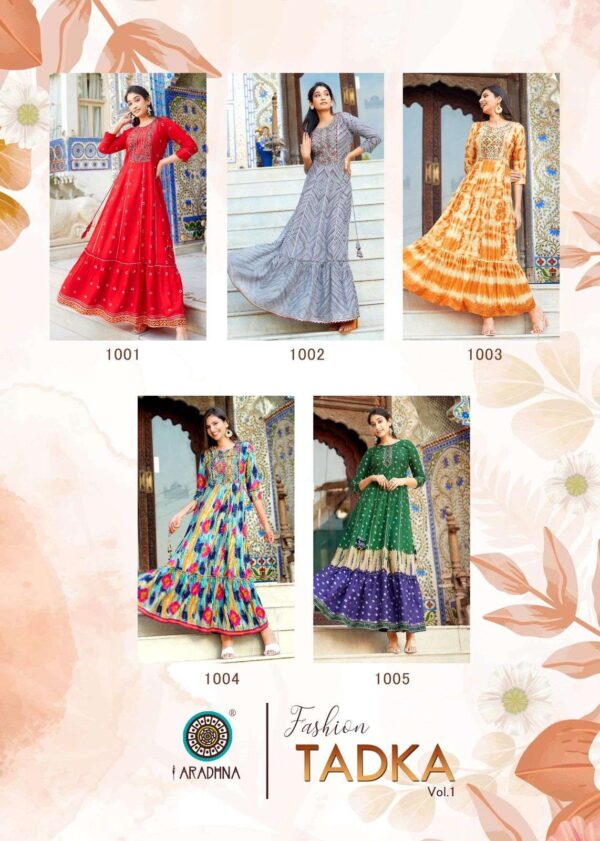 2023 06 20 17 32 43 tadka 1 aradhna fashion gown wholesaleprice catalog.jpeg