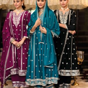 Eba Serena Ready to Wear Chinon Salwar Suit With Embroidery work