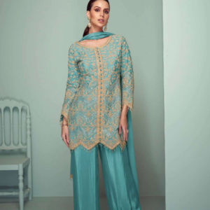 Gulkayra CROWN PLATINUM Ready to wear Premium embroidered chinon suit