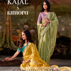 ON SALE KIMORA 8002 Kajal Vol-15 Traditional Latest Indian Women Designer Organza Saree