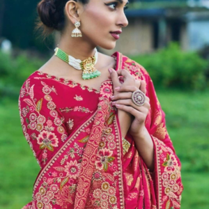 ON SALE TATHASTU 6600 DOLA SILK WEVING & HEAVY WORK SAREE