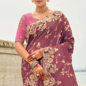 TATHASTU ANAARA 7200 WEDDING WEAR HEAVY WORK SILK SAREE