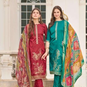 alok falsafaa vol 18 series 28131401 to 28131406 dola jacquard daily wear salwar kameez in wholesale surat