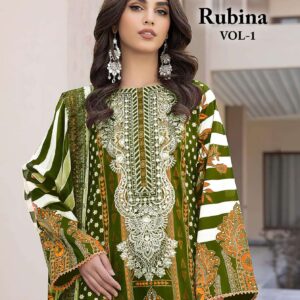 alzohaib rubina vol 1 series 1220 A to D stylish cotton pakistani suit in wholesale surat