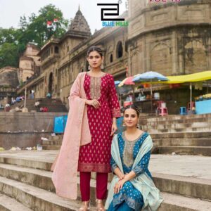 blue hills royal touch vol 18 series 1801 to 1806 rayon readymade big size classic suit in wholesale surat