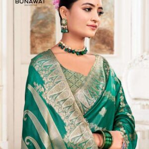 Bunawat Vibha Vol-4 series 1001-1006 organza wholesale saree