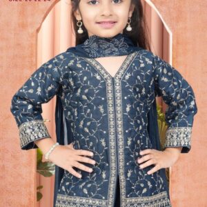 dt devi mia vol 2 readymade 9134 fancy star georgette kids plazzo set in wholesale surat