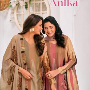 glossy anika series 8194A to 8194D simar viscose muslin advanced salwar kameez in wholesale surat