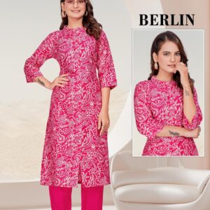hariyaali berlin series 009 to 024 berlin silk a-line readymade combo co-ord in wholesale surat