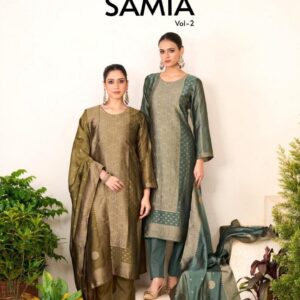 ibiza samia vol 2 series 2491 to 2494 banglory silk jacquard hit design salwar kameez in wholesale surat