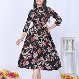 indikurti jhalak vertican print readymade combo flair kurti in wholesale surat