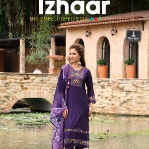 lady leela izhaar series 31131 to 31136 readymade exclusive muslin schiffli work suit in wholesale surat