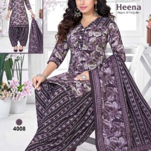 Lassa Heena Vol-4 series 4001 to 4010 Pure Cotton Print salwar kameez in wholesale surat