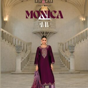 lily & lali monica series 27391 to 27394 exclusive silk readymade suit in wholesale surat