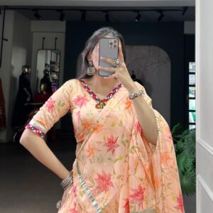 lnb1716 tabby silk floral print readymade navratri special chaniya choli in wholesale surat