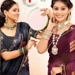 manthan creation garima series 1001-1006 weightless saree