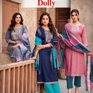 Mystic9 dolly vol 7 series 7001-7008 fancy rayon wholesale suit