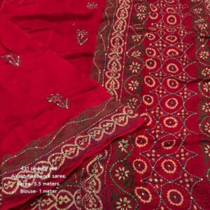 pr clothing kc 431 ajrakh chanderi cotton comfortable saree in wholesale surat