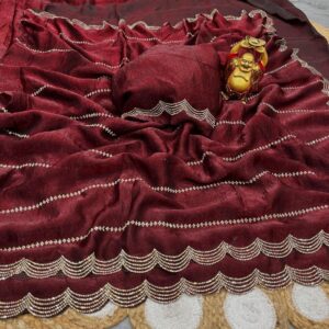 pr clothing kc 928 crush silk pretty jarkhan work saree in wholesale surat