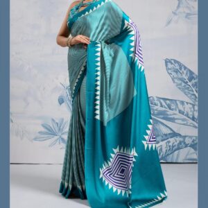 rajtex pure ajrakh 007 series 007A TO 007F amazing modal satin saree in wholesale surat