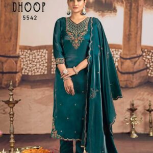 Rangoon Dhoop Series 5541-5544 Readymade Satin Crepe Handwork Suits Trendy Ladies Fashion