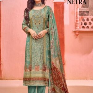rangoon netra series 5191 to 5194 muslin readymade pretty salwar kameez in wholesale surat