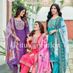 ritu creation silicon series 101 to 106 vatican simmar readymade trendy suit in wholesale surat