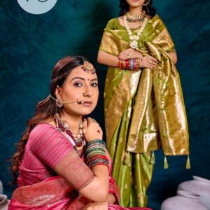 Saroj Monalisa Satin silk vol.1 series 1001 to 1004 Satin silk saree in wholesale surat