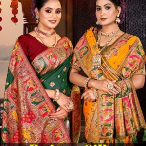 Saroj Rainaa Silk vol.3 50*600 series 1001 to 1006 silk saree in wholesale surat