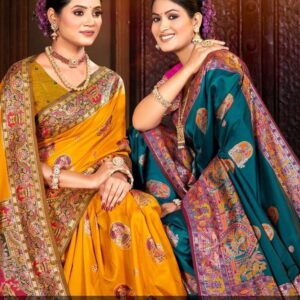Saroj Rainaa Silk vol.5 50*600 series 1001 to 1006 silk saree in wholesale surat