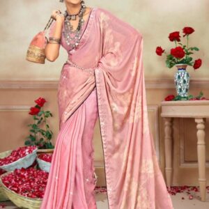 saumya angel series 90603 to 90608 chiffon brasso gorgeous look saree in wholesale surat