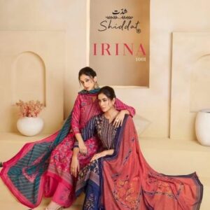 shiddat irina series 1001A to 1001D amazing muslin salwar kameez in wholesale surat wholesale surat