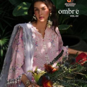 shraddha designer ombre vol 2 series 2001 to 2004 cotton pakistani salwar kameez in wholesale surat