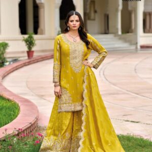 shree fabs 1955 A to D readymade chinon pakistani suits in wholesale surat