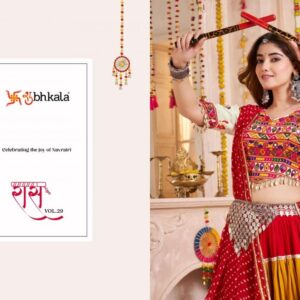 shubhkala raas vol 29 series 11101 to 11104 readymade viscose cotton navratri lehenga choli in wholesale surat