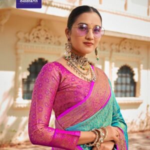 siddharth prabhavati series 1301 to 1306 silk mills cotton best saree in wholesale surat