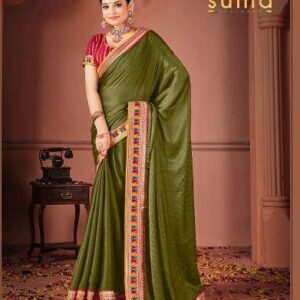 suma sakhi series 8001-8009 Black Rangoli wholesale saree in surat