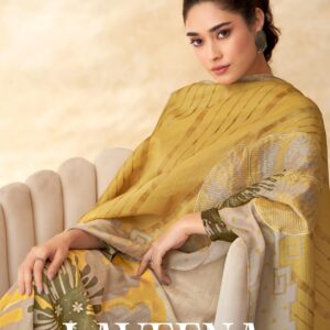 t&m sahiba laveena series 3695 to 3646 tissue jari print regular wear unstitched dress material