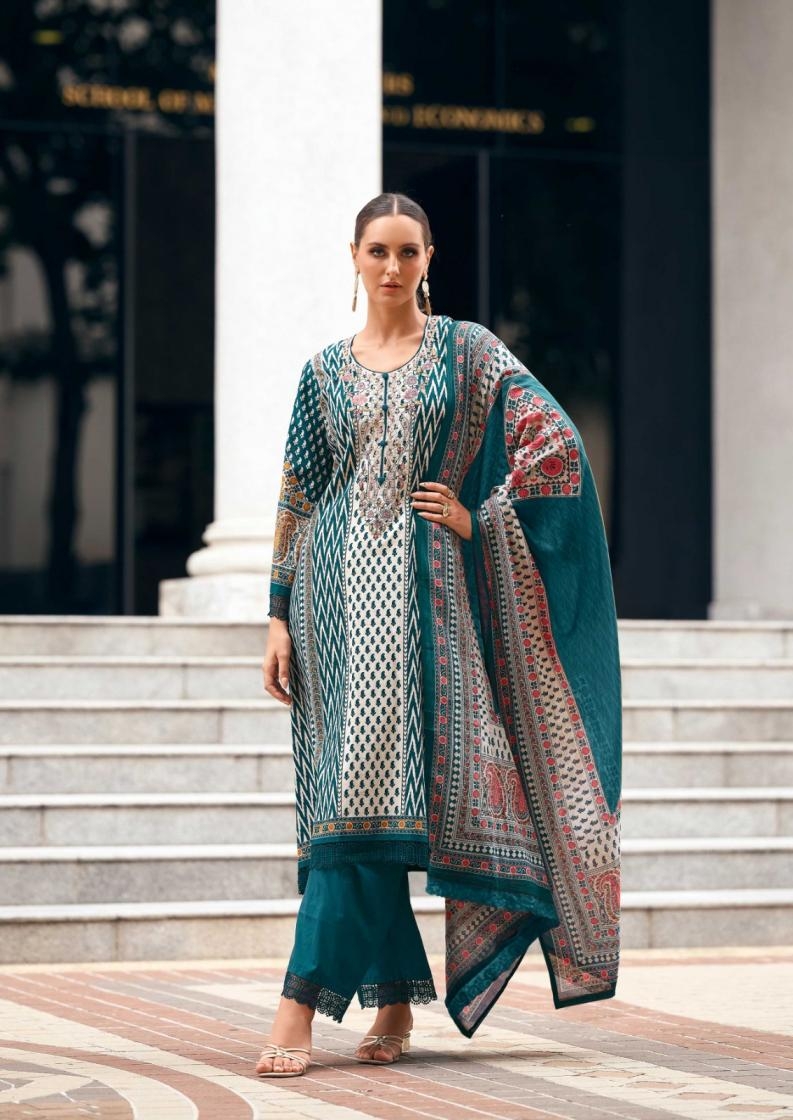 the hermitage shop elahe series 01 to 04 nisanka lawn cotton readymade big size pakistani suit in wholesale surat - Image 8