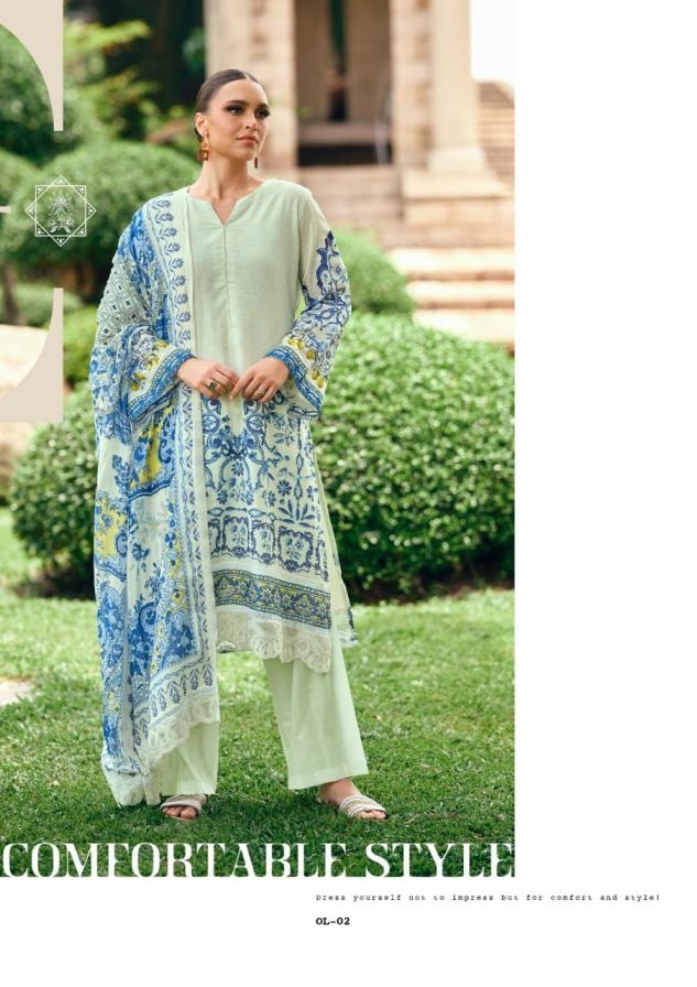 the hermitage the original lawn vol 2 series 01 to 04 viscose cotton pakistani suit in wholesale surat - Image 12