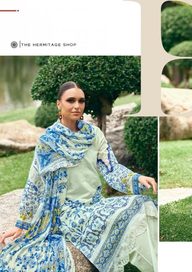 the hermitage the original lawn vol 2 series 01 to 04 viscose cotton pakistani suit in wholesale surat - Image 3