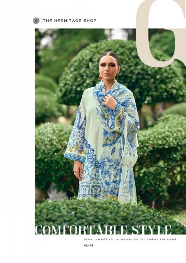 the hermitage the original lawn vol 2 series 01 to 04 viscose cotton pakistani suit in wholesale surat - Image 5