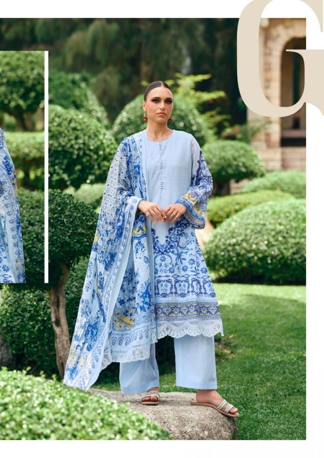 the hermitage the original lawn vol 2 series 01 to 04 viscose cotton pakistani suit in wholesale surat - Image 9