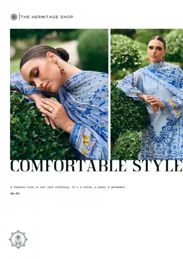 the hermitage the original lawn vol 2 series 01 to 04 viscose cotton pakistani suit in wholesale surat - Image 10