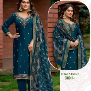 vitara fashion siddhi vol 1 series 1459 A to D readymade viscose upada silk pretty combo suit in wholesale surat