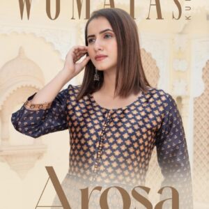 womaya arosa flair vol 3 series 10021 to 10028 chiku silk readymade combo set gown with dupatta in wholesale surat